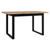 ESSTISCH Ikon III M - Eiche Wotan/Schwarz, Holzwerkstoff/Metall (80/140/79cm) - MIRJAN24