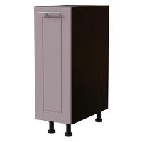 UNTERSCHRANK Bari D1D/20 Schwarz / RAL 4009 pastellviolett 20 / 50 / 82cm - Violett/Schwarz, Holz/Holzwerkstoff (20/82/50cm) - Feldmann-Wohnen