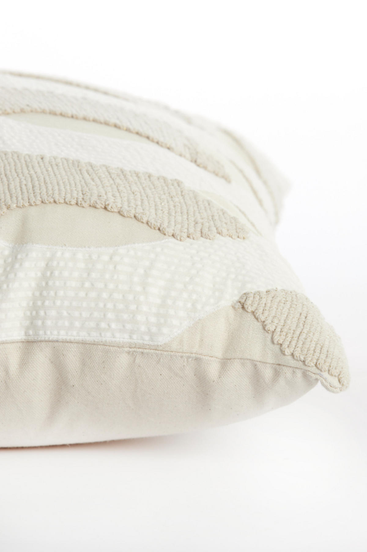 DEKOKISSEN Bendigo Braun 45/45/10 cm - Weiß, Textil (45/45cm) - Light & Living