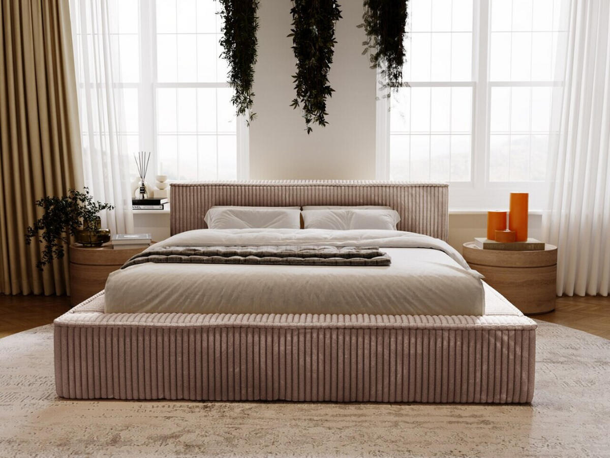 POLSTERBETT Lago 180x200 Braun - Braun, Textil (180/200cm) - Graingold