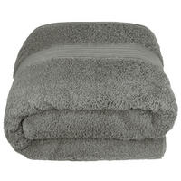 BADETUCH Linz Dunkelgrau 100x200 cm - Grau, Textil (100/200cm) - Lashuma