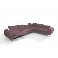 ECKSOFA Bastien Relax - Rosa, Holzwerkstoff/Textil (330/260cm) - Fun Möbel