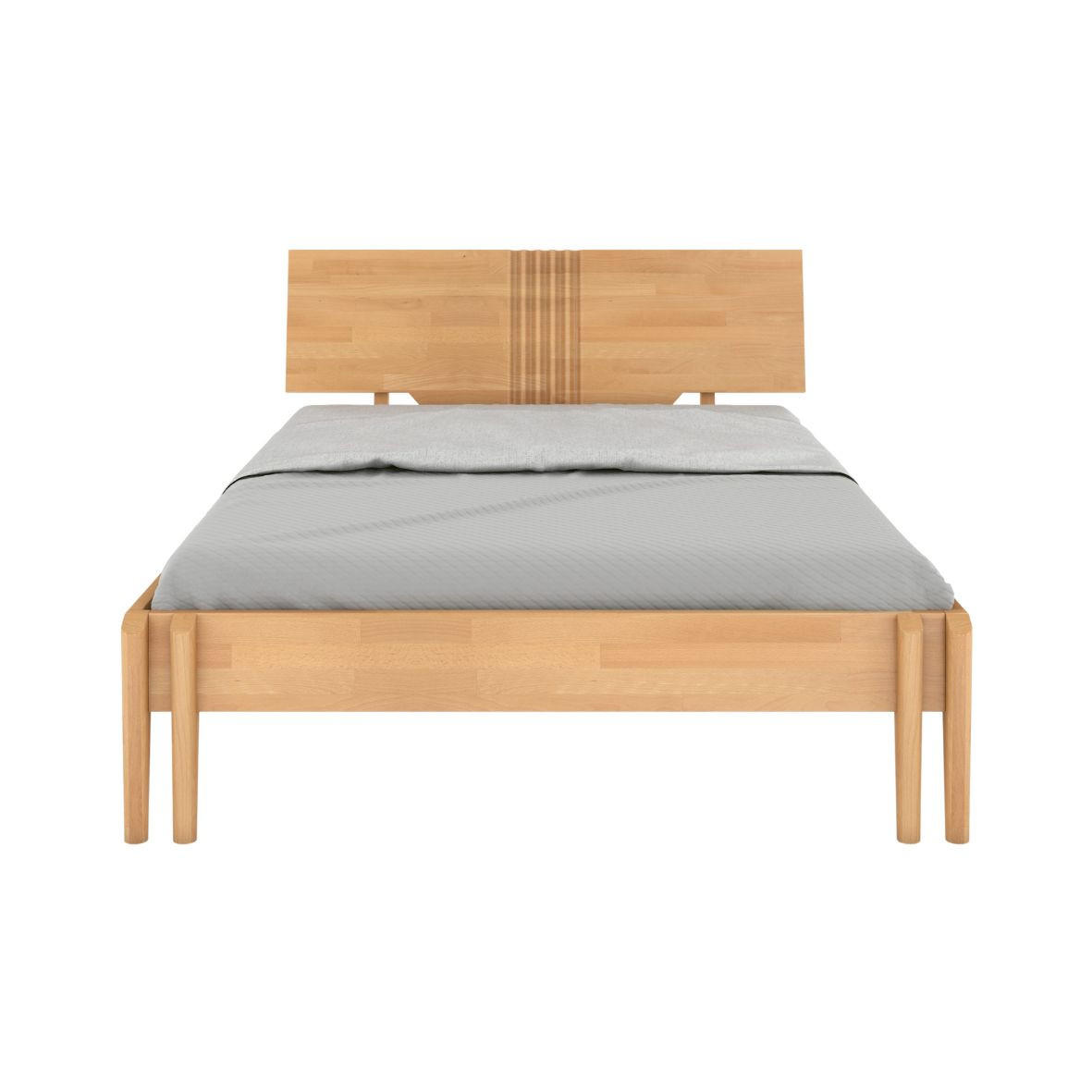 MASSIVHOLZBETT Poznan in Naturfarben, Buche-lackiert, 160x200 - Buchefarben, Holz/Buchenholz (160/200cm) - Visby