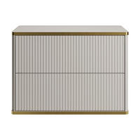 WASCHBECKENUNTERSCHRANK - 80 cm x 47 cm - Holz, Platte - Beige - KELIZA - Beige, Holz (80/54/47cm) - Vente-Unique