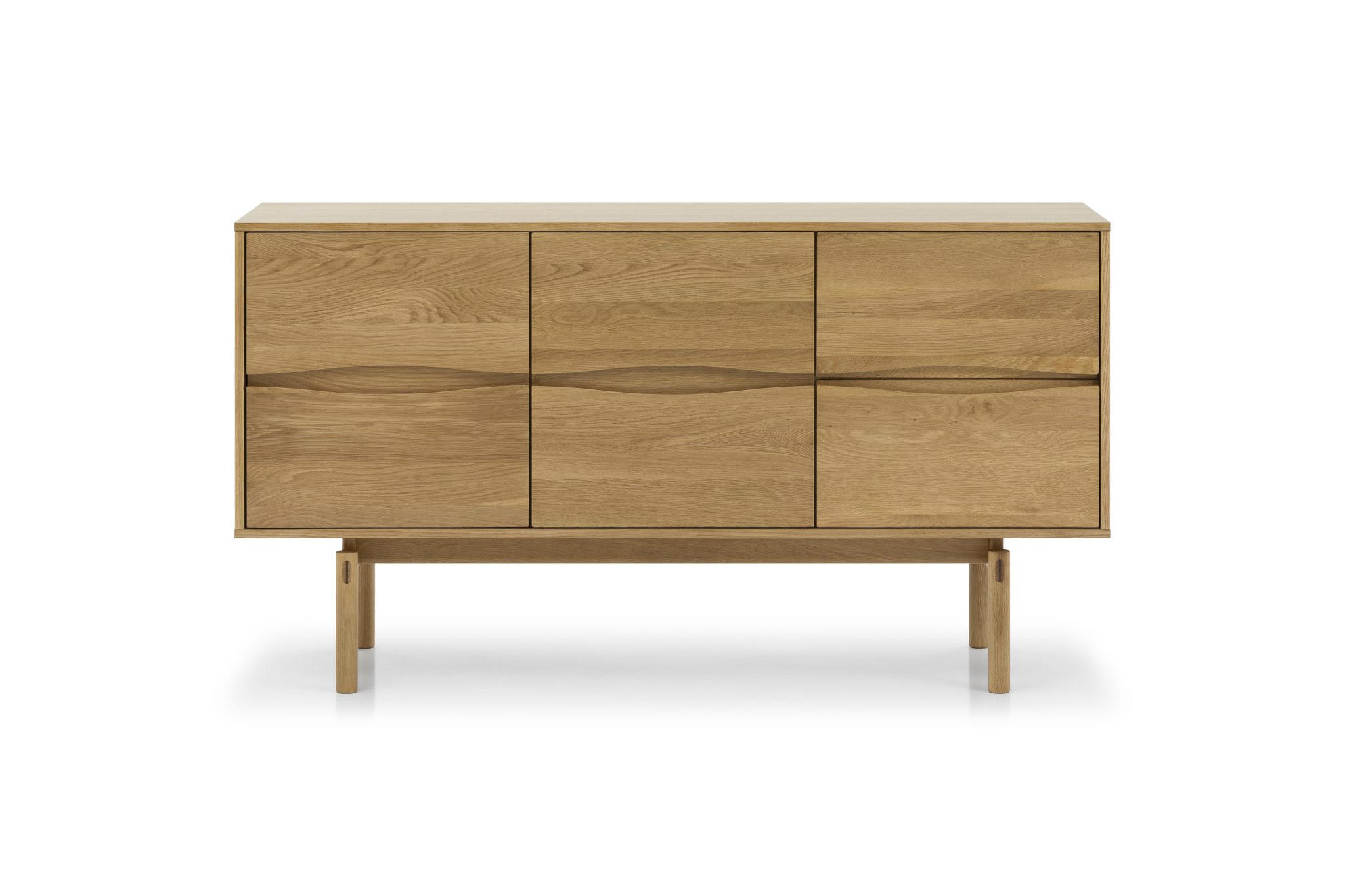 SIDEBOARD Celeste, Natur Massiveiche - Beige, Holz (45/82/150cm) - WOODEK
