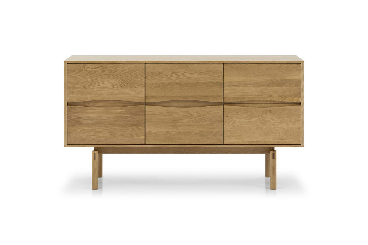 SIDEBOARD Celeste, Natur Massiveiche - Beige, Holz (45/82/150cm) - WOODEK