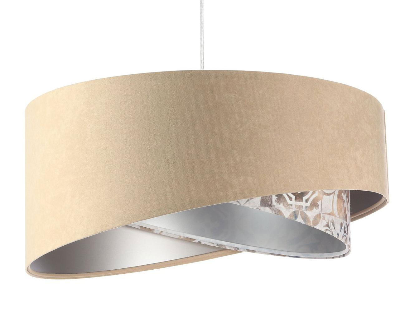 HÄNGELEUCHTE Silber 50/23 cm - Silberfarben, Kunststoff (50/1.3/23cm) - ONZENO