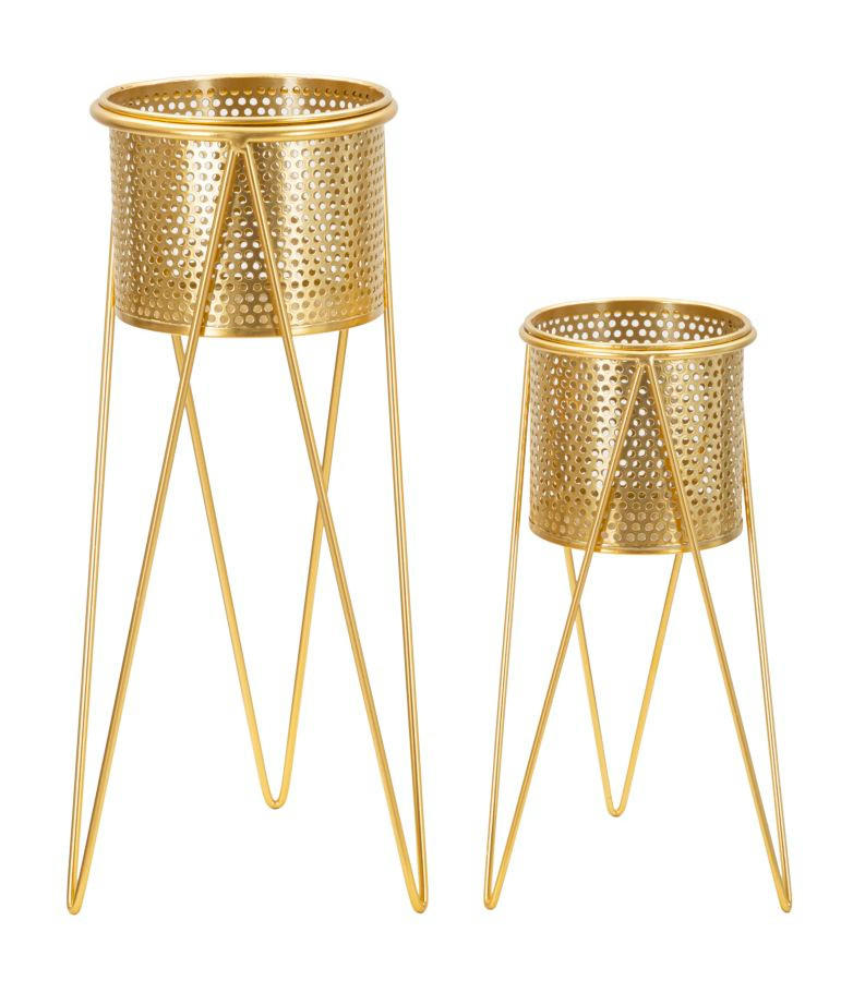 Mauro Ferretti Pflanzenständer Gold 21x46x20 cm