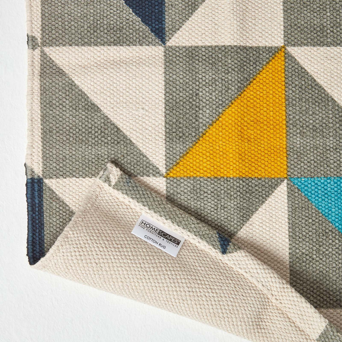 BAUMWOLLTEPPICH Copenhagen geometrisch 90/150 cm - Multicolor, Textil (90/150cm) - Homescapes