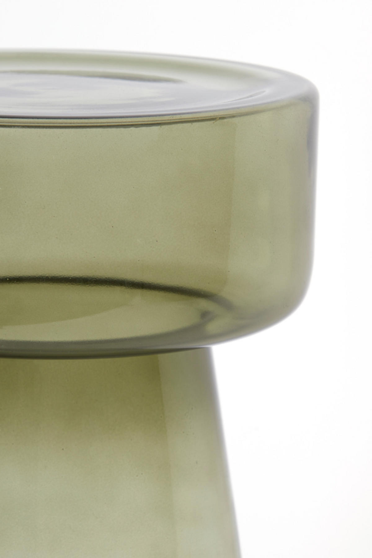 BEISTELLTISCH Dakwa Grün Ø30/50 cm - Dunkelgrün, Glas (30/30/50cm) - Light & Living
