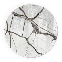 GLASPLATTE für Kamin Ø 80 cm - Weiß, Glas (80/80/0.4cm) - TULUP