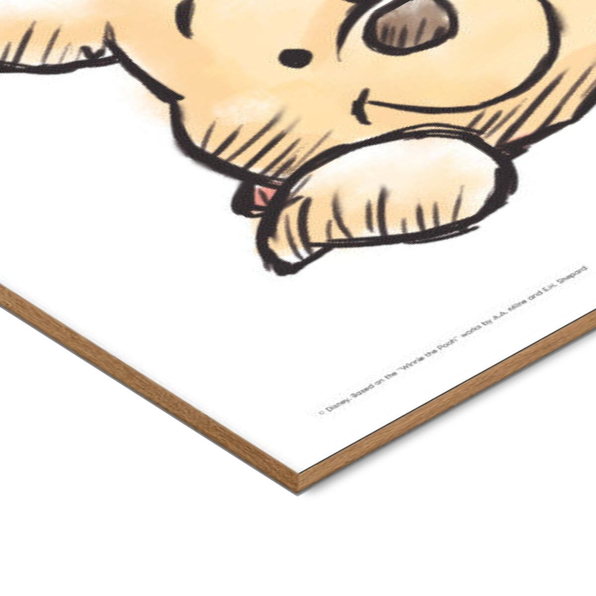 POSTER mit Rahmen Disney - Just Being Winnie the Pooh Today - Eichefarben/Gelb, Holz/Papier (70/100cm) - Poster&Frame
