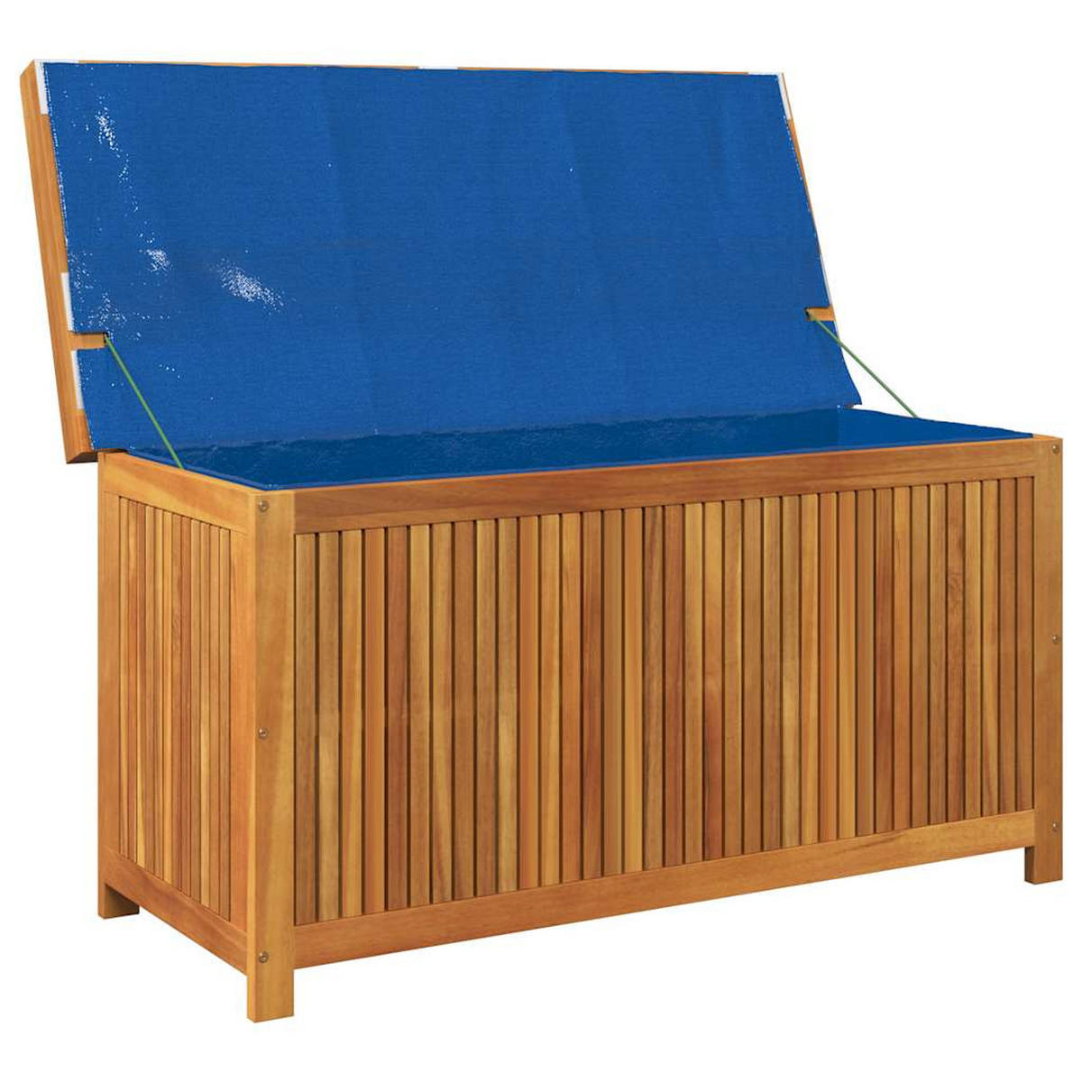 OUTDOOR-KISSENBOX 113/50/60,5 Cm Massivholz Akazie - Dunkelgrau, Holz (50/60.5/113cm) - vidaXL