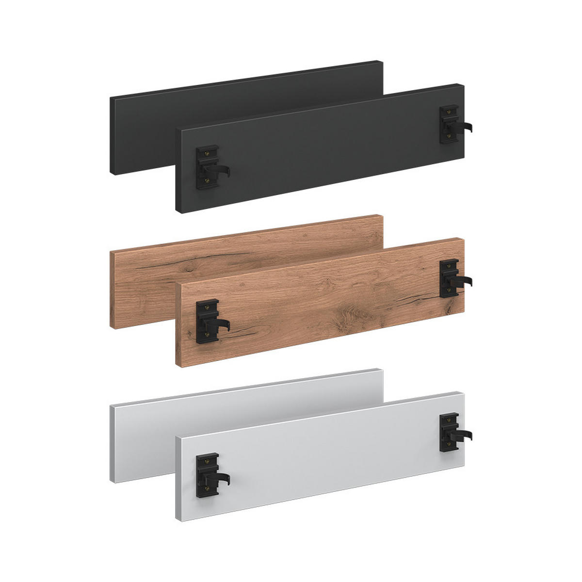 SOKLOVÝ PANEL R-Line, Zlatý mocný dub/Zlatý mocný dub, 42.3 cm Sada 2 kusů - barva dubu, kompozitní dřevo (42.3/9.6/1.6cm) - Vicco