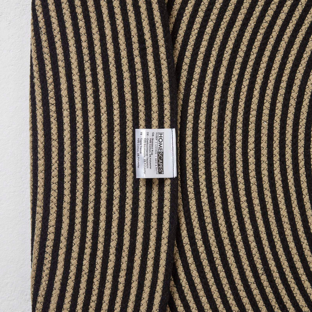 TEPPICH Spirale geflochten rund 150 cm - Braun, Textil (150/150cm) - Homescapes