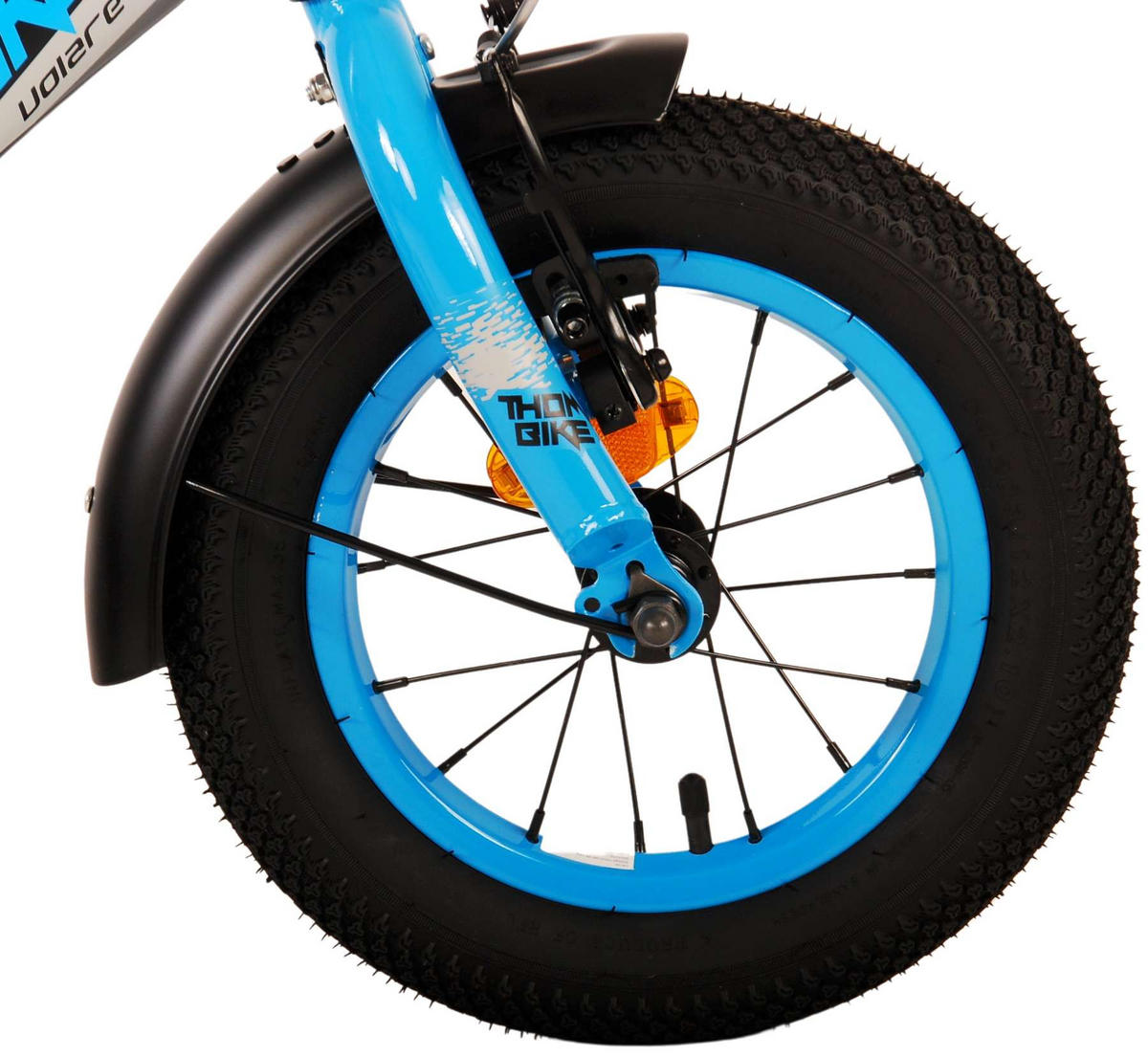 KINDERFAHRRAD Thornbike - Jungen - 12 Zoll - Rücktritt + Handbremse - Schwarz/Blau - Blau/Schwarz, Metall (45cm) - TPFSports