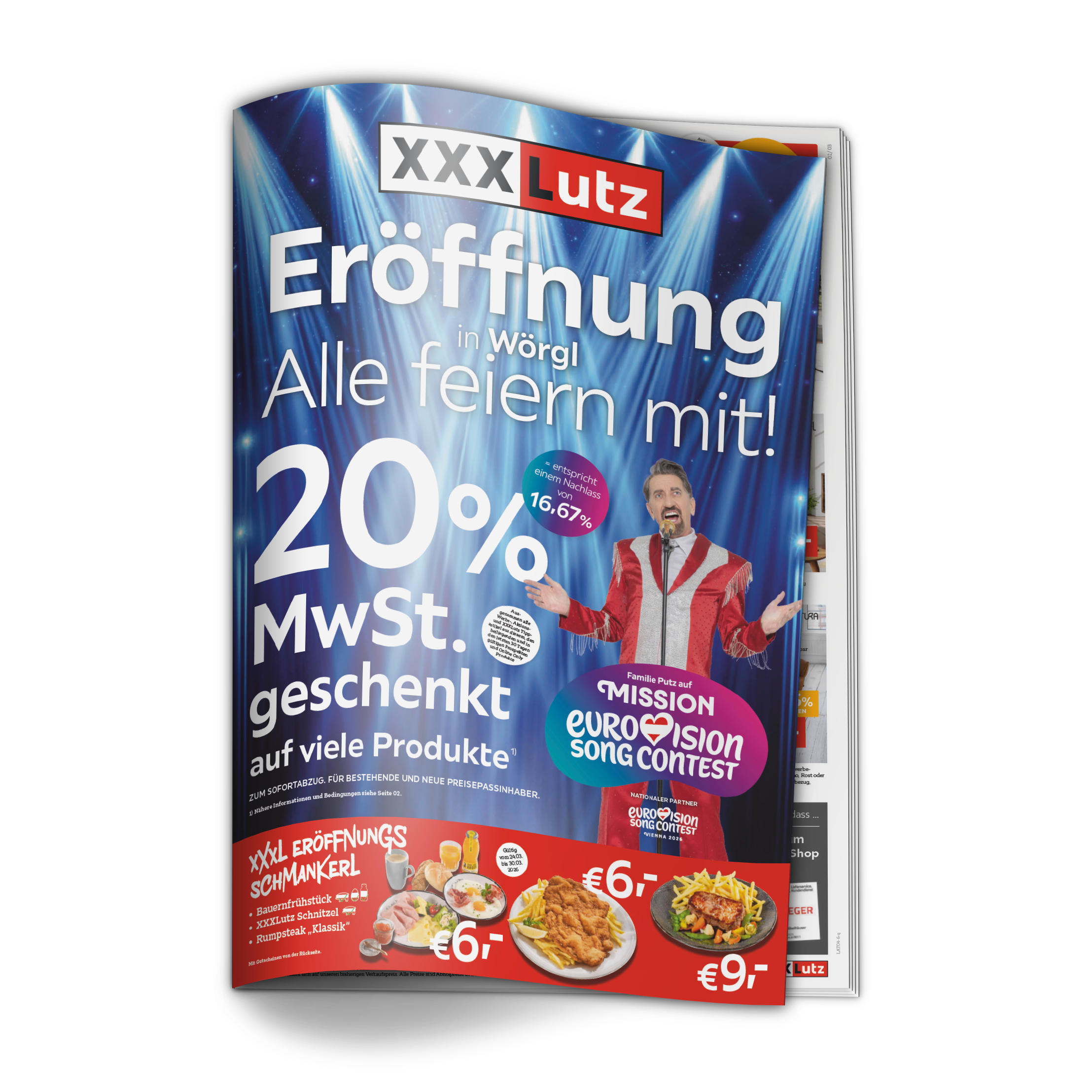 Eröffnung in Wörgl alle feiern mit 20% MwSt geschenkt auf viele Produkte