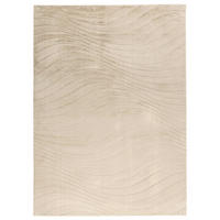 KURZFLOR-TEPPICH Waves 503 Beige 120x170 cm - Beige, Textil (120/170cm) - carpet city