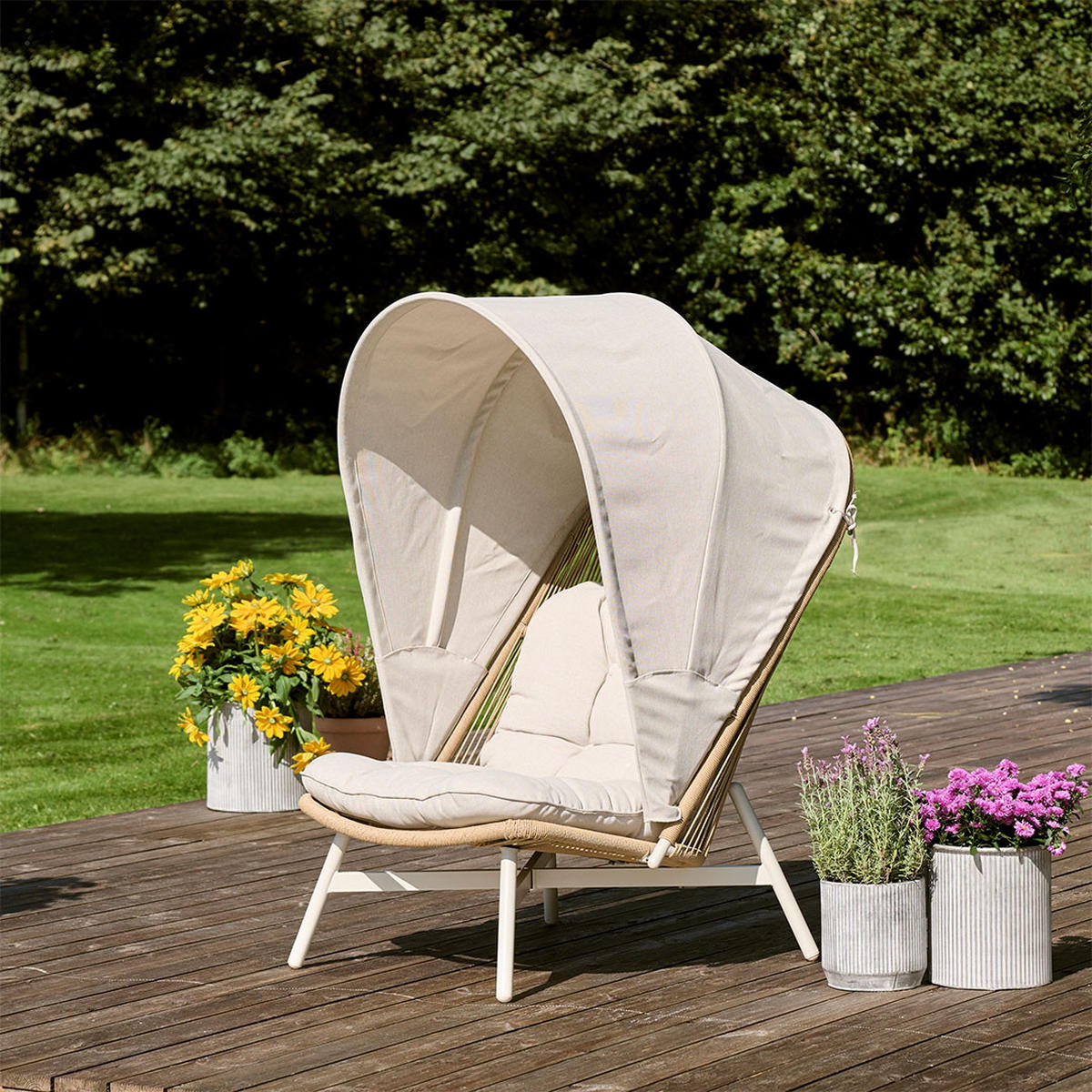 LOUNGESESSEL, Bille, Natur, Rattan, 84 x 114 x 141 cm - Naturfarben, Naturmaterialien (84/141/114cm) - ebuy24