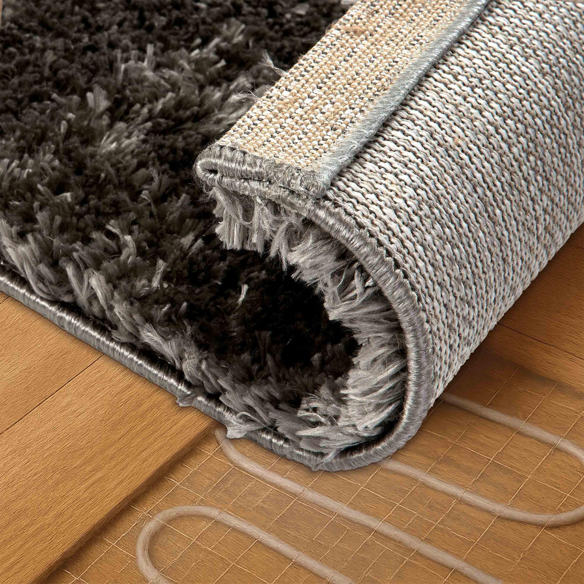 HOCHFLORTEPPICH PAULIE - Grau, Textil (120/180cm) - Astra
