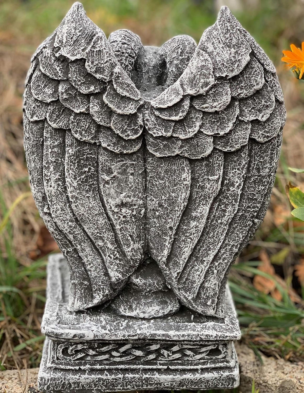 STEINFIGUR hockender Gargoyle frostfest Steinguss - Grau, Stein (17/31/17cm) - stoneandstyle