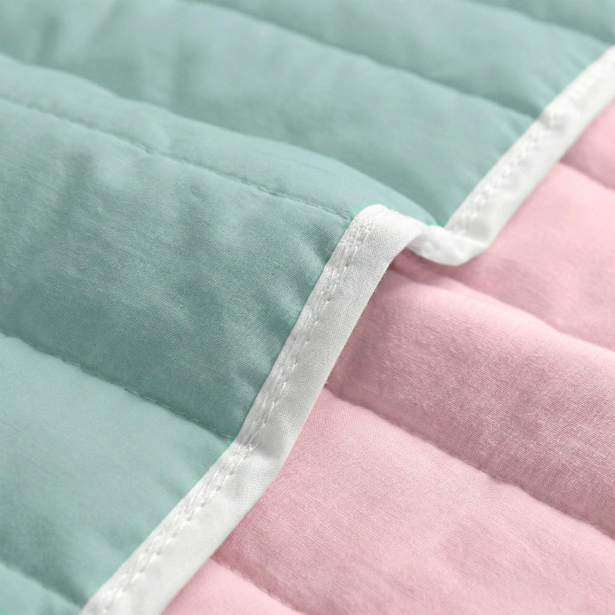 TAGESDECKE Dash Minze 200x260 cm (Bett 105) - Mintgrün, Textil (200/260cm) - Happy Friday