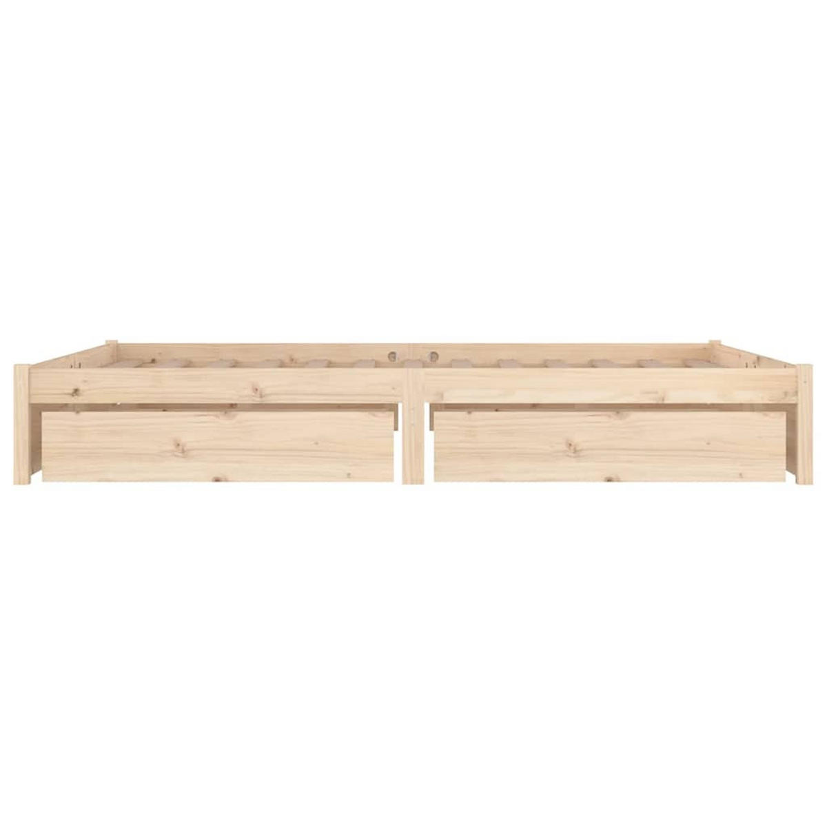 BETT Klock 185.5/205.5 cm - Braun, Holz (180/200cm) - Nettlife