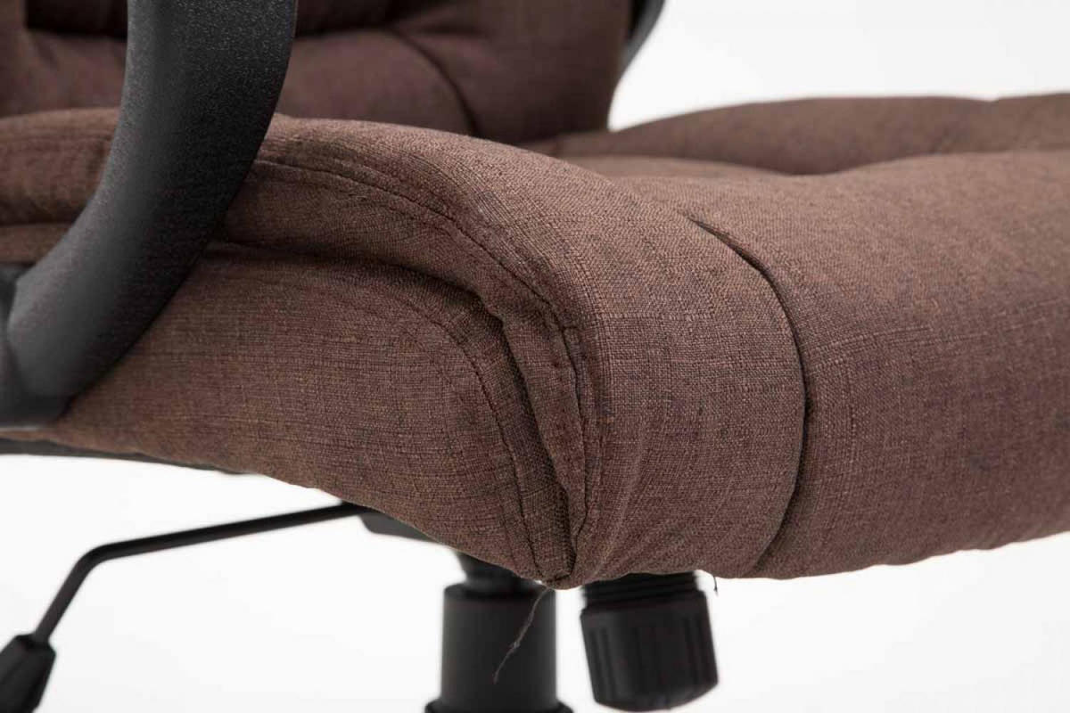 DREHSTUHL Stoff Braun - Schwarz/Braun, Kunststoff/Textil (66/106/70cm) - CLP