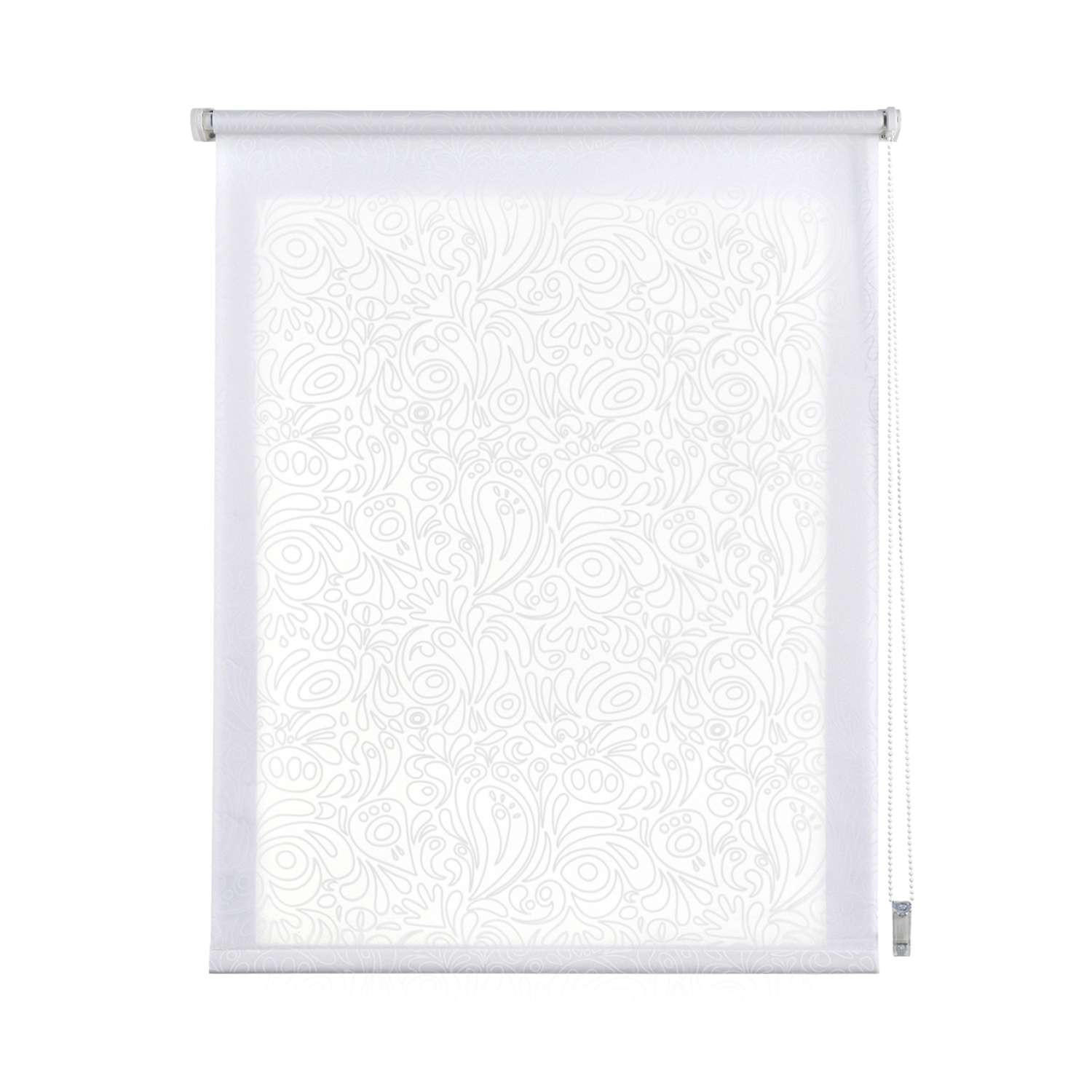 ROLLO Weiß Kaschmir, 150 cm x 180 cm - Kaschmir/Weiß, Kunststoff (150/180cm) - STORESDECO