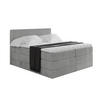 BOXSPRINGBETT mit Matratze H3|H4 und Lattenrost - TOLO KING 160x200 Cord - Hellgrau - Hellgrau, Holzwerkstoff (160/200cm) - ALTDECOR