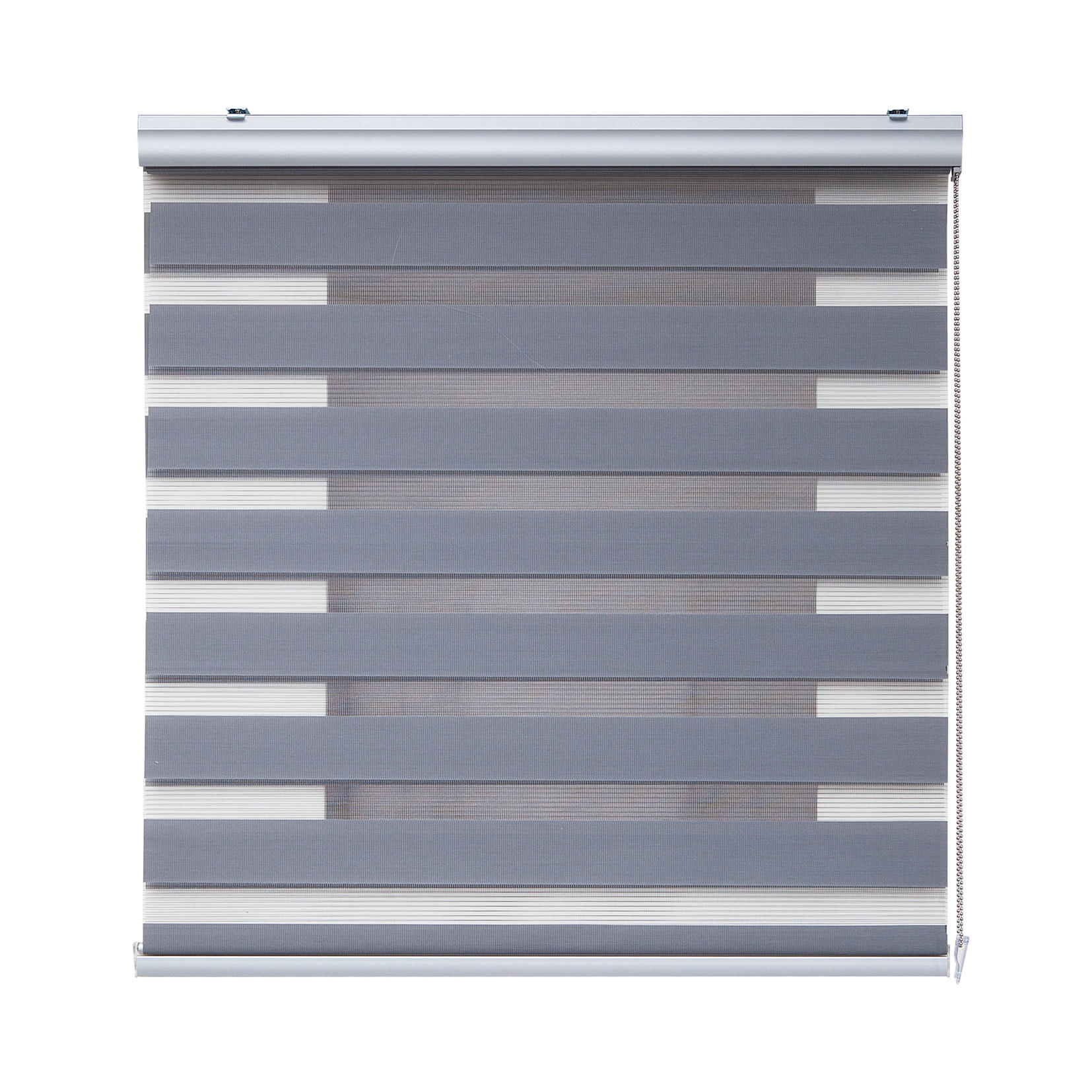 Storesdeco Doppelrollo Silber 120x250 cm