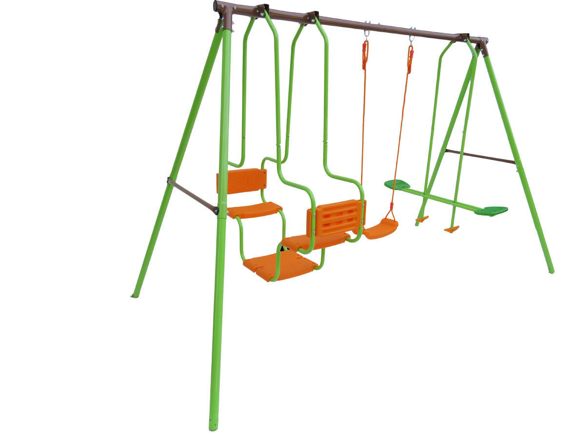 KLETTERGERÜST AUS STAHL eva - Grün, Metall (156/196/306cm) - Habitat Garten