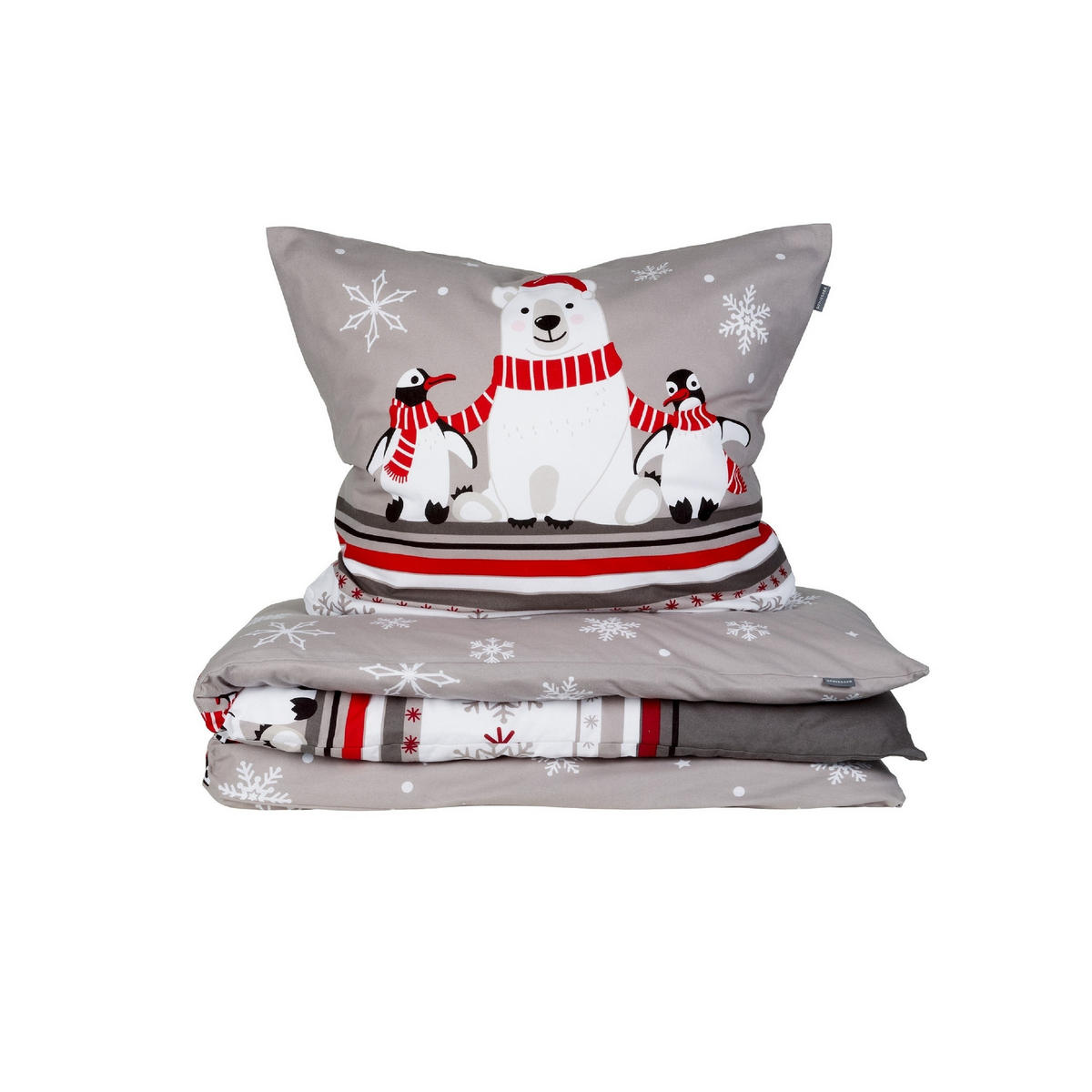 BETTWÄSCHESET Dida - Feinbiber - 2-teilig - 155 x 220 cm - Grau - Grau, Textil (155/220cm) - SCHIESSER