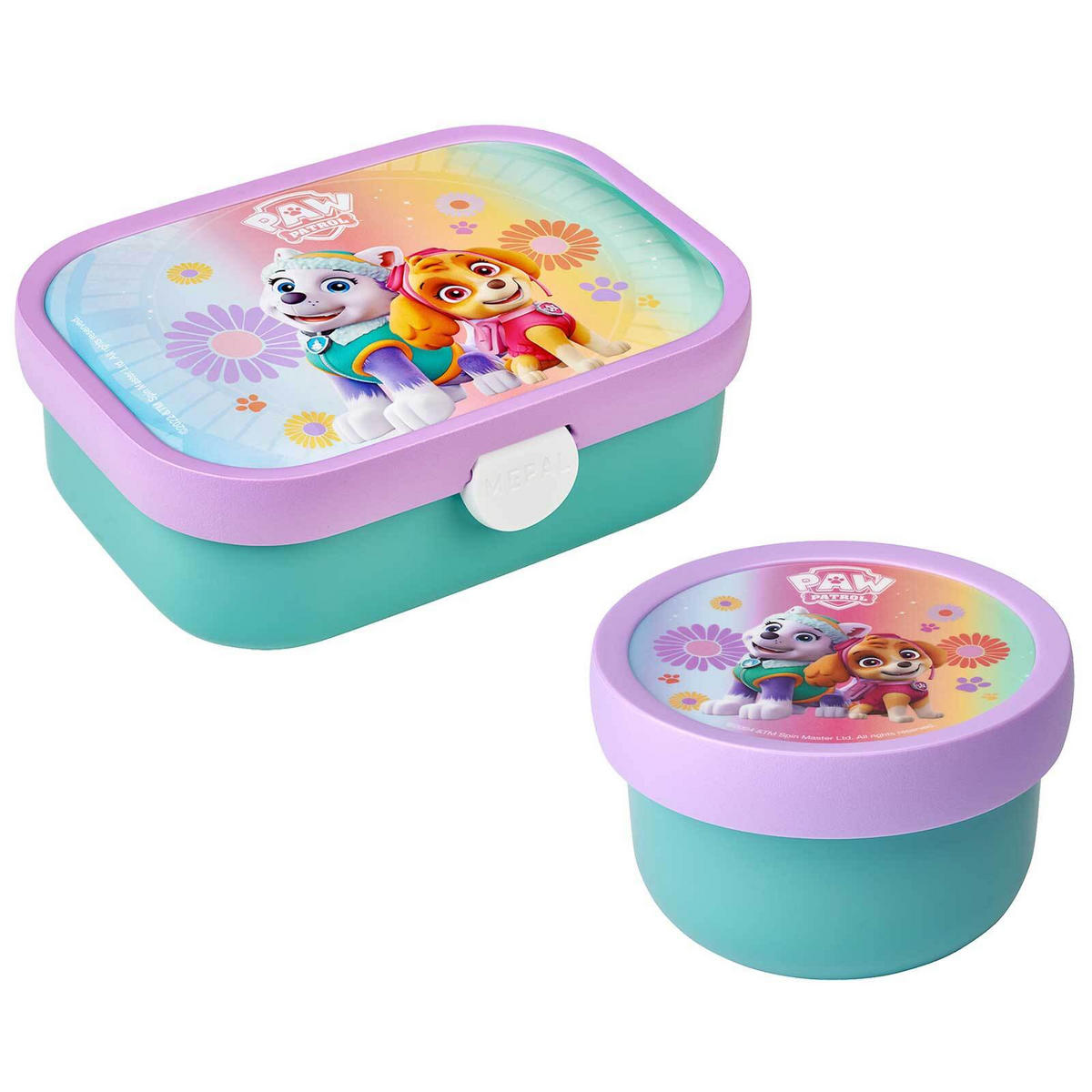 OBST- UND BENTOBOX PAW PATROL GIRLS Campus türkis-lila 300 & 750 ml - Türkis/Lila, Kunststoff (1/1/1cm) - Mepal