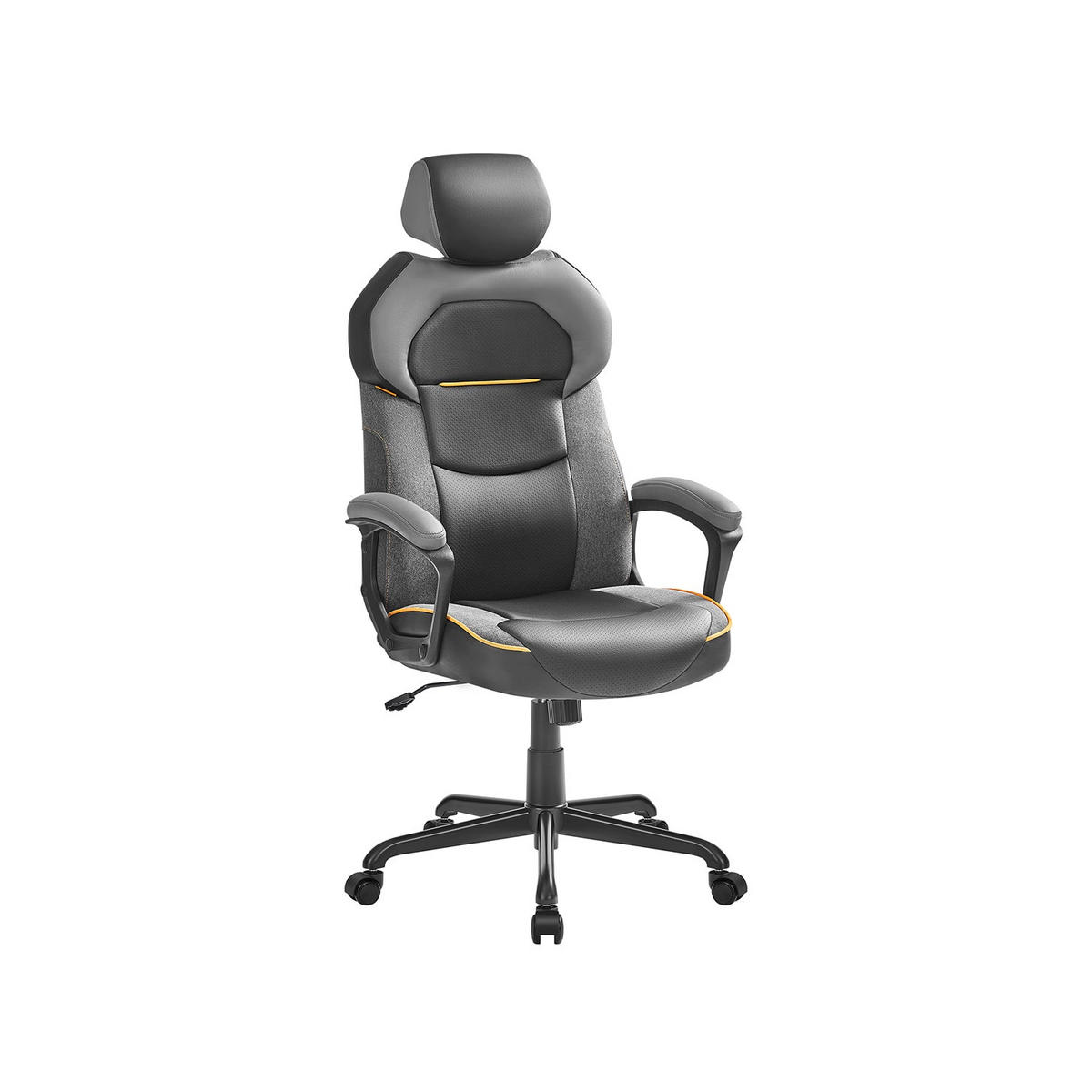 BÜROSTUHL MBABANE - Schwarz, Kunststoff (68/134.5/68cm) - Hansiro
