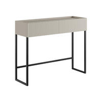 KONSOLENTISCH Como 2SZ - Kaschmir/Schwarz, Holzwerkstoff/Metall (32/100/80cm) - MIRJAN24
