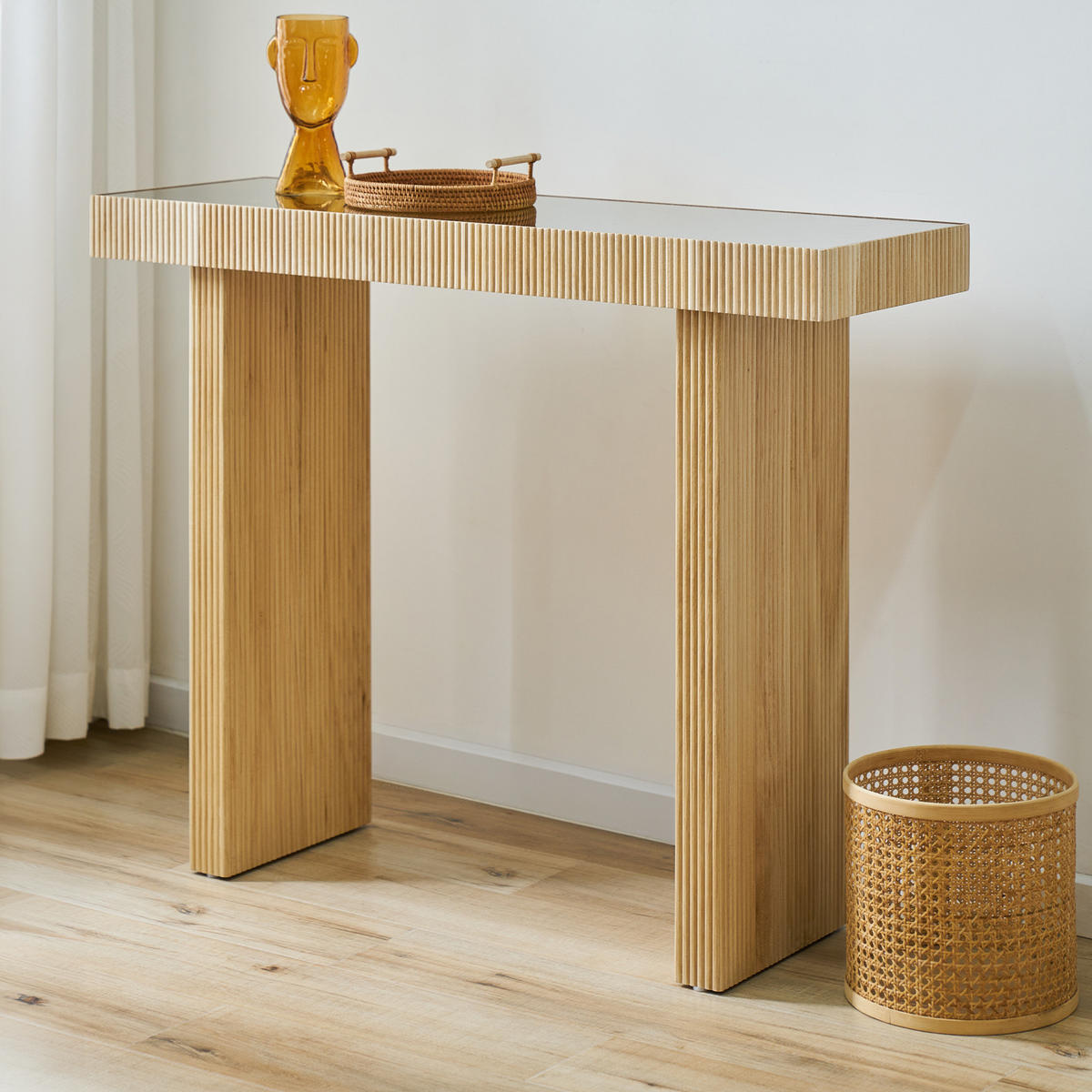KONSOLENTISCH ALVARO Natur - Naturfarben, Holzwerkstoff (38/110/85cm) - SVITA