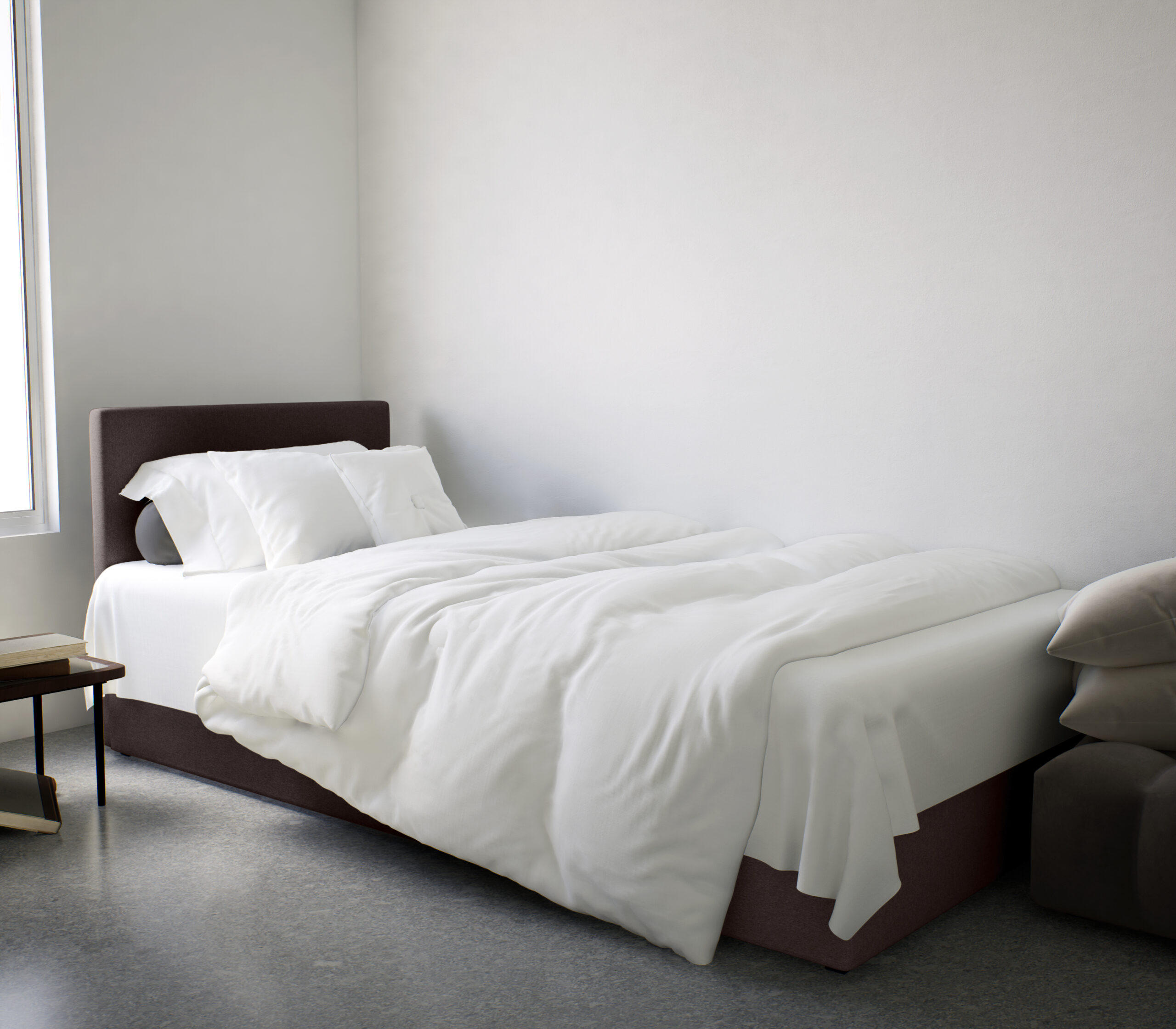 BOXBETT Verdig Mini Basic 90x200 Dunkelbraun Links - Braun, Holz (90/200cm) - Fedve