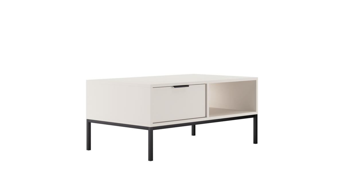 COUCHTISCH Austin II 60/45,4/100 cm - Schwarz/Weiß, Holzwerkstoff (100/60/45cm) - Kocot Kids