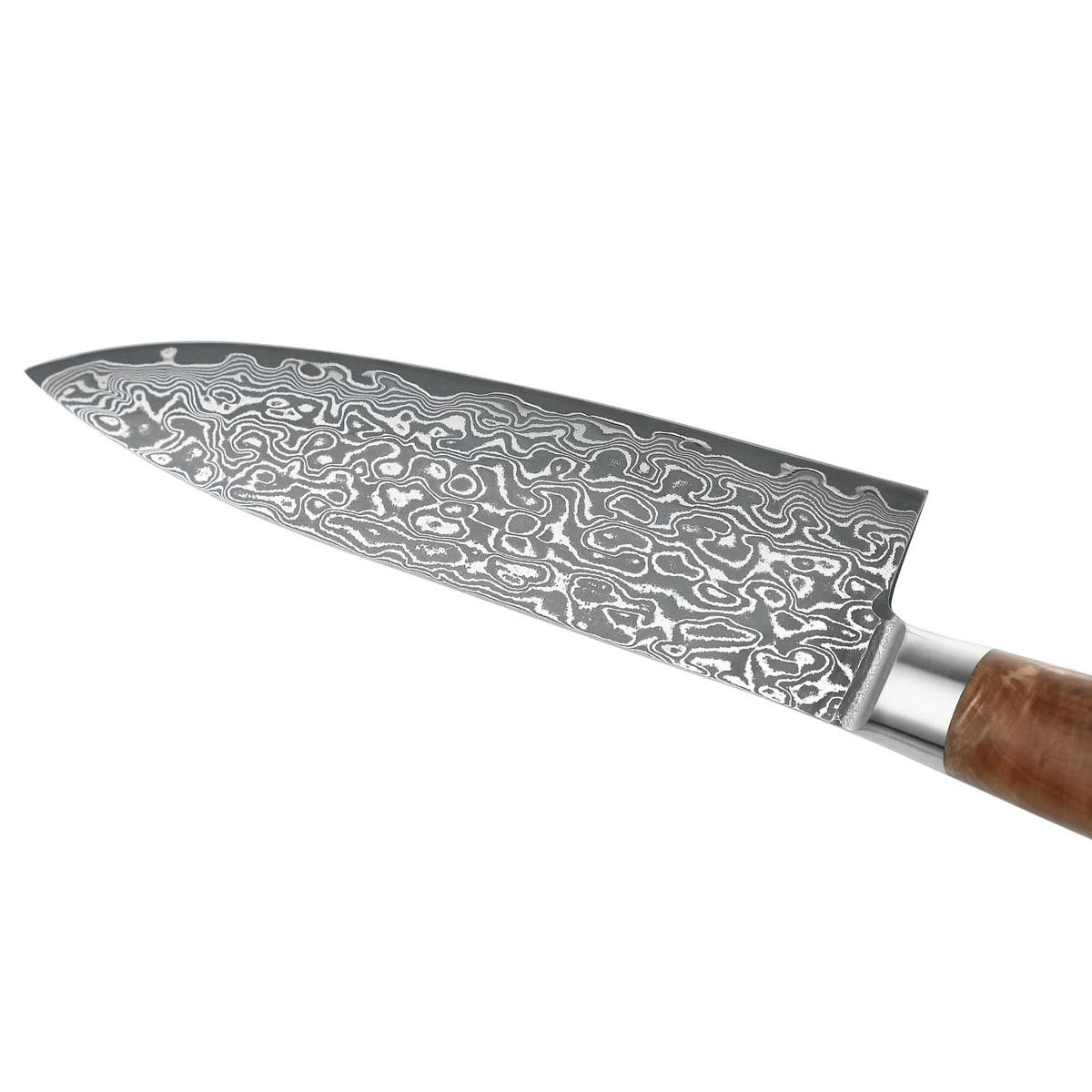 CHEFMESSER 20 cm - Birkefarben, Holz/Metall (34cm) - Zayiko
