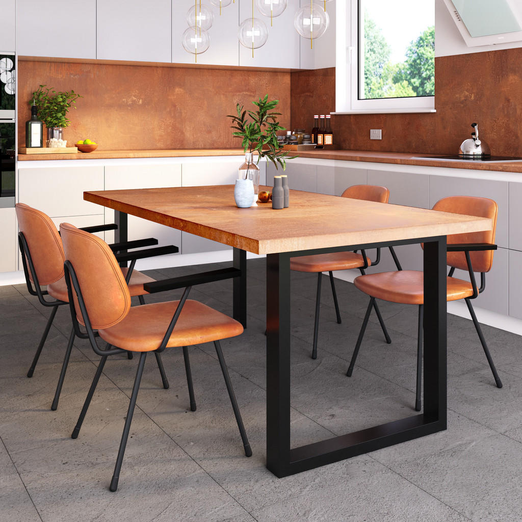 Thumbnail - Metalo Pro Tischbeine, Schwarz, Metall, 70x72x180 cm, Esszimmer, Tische, Esstische, Tischsysteme