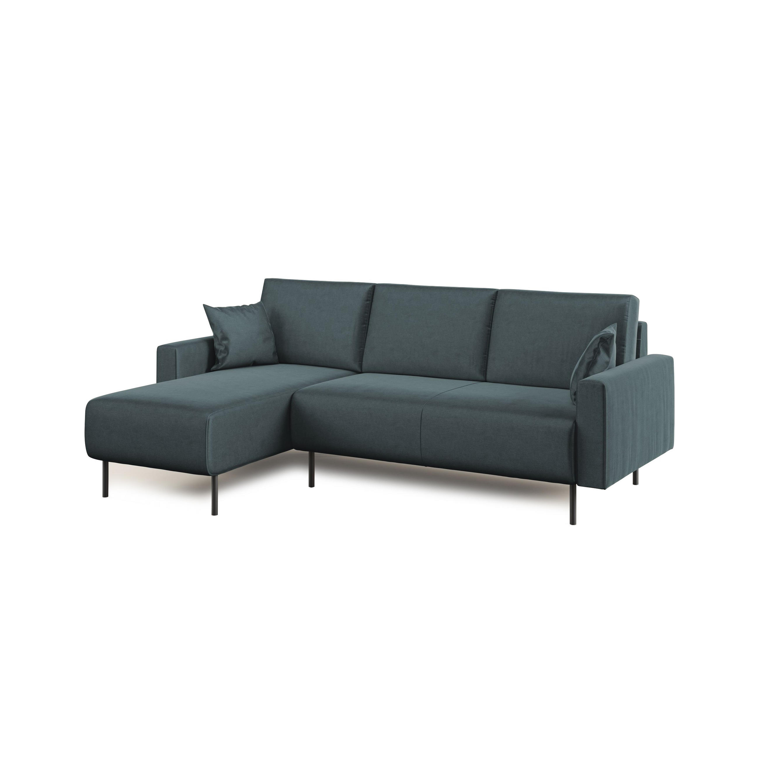 ECKSOFA Arthur - Petrol, Textil (224/91cm) - Divani.store