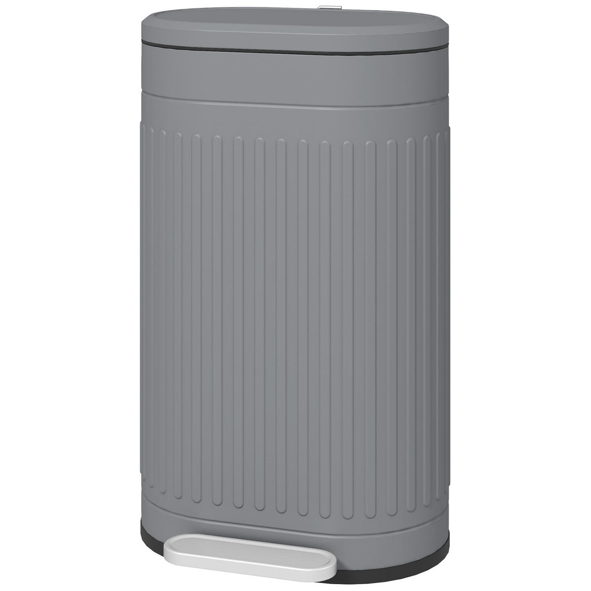MÜLLEIMER DE-08936 30 L Treteimer mit Soft-Close Grau - Grau, Metall (31.2/60.8/36.5cm) - ComfortXL