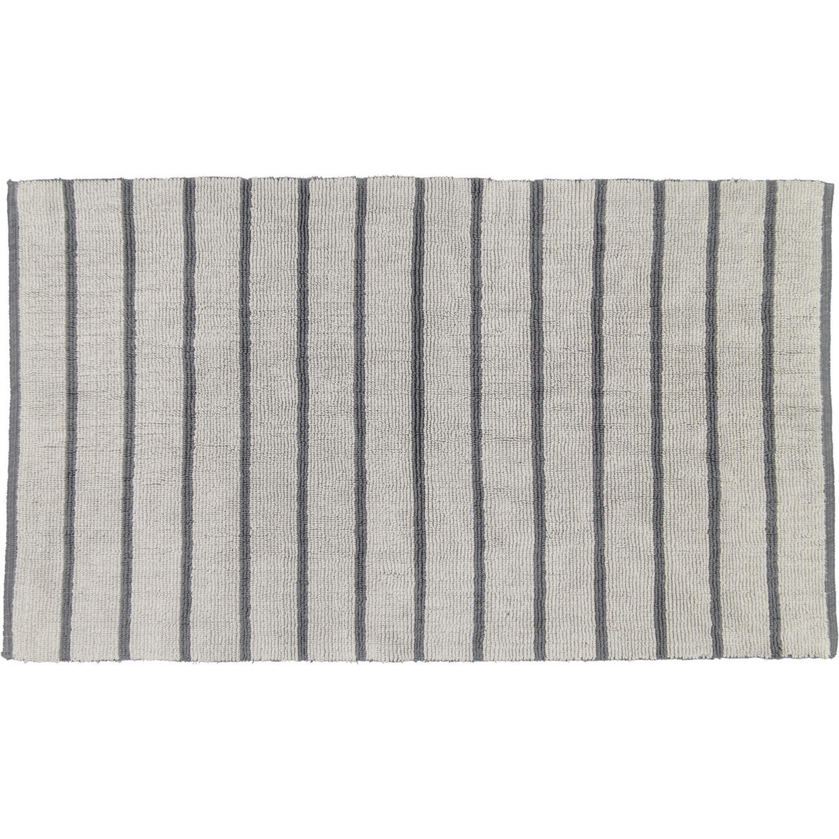 BADTEPPICHE BALANCE STREIFEN 1008 ANTHRAZIT - 73 - Grau, Textil (70/120cm) - Cawoe