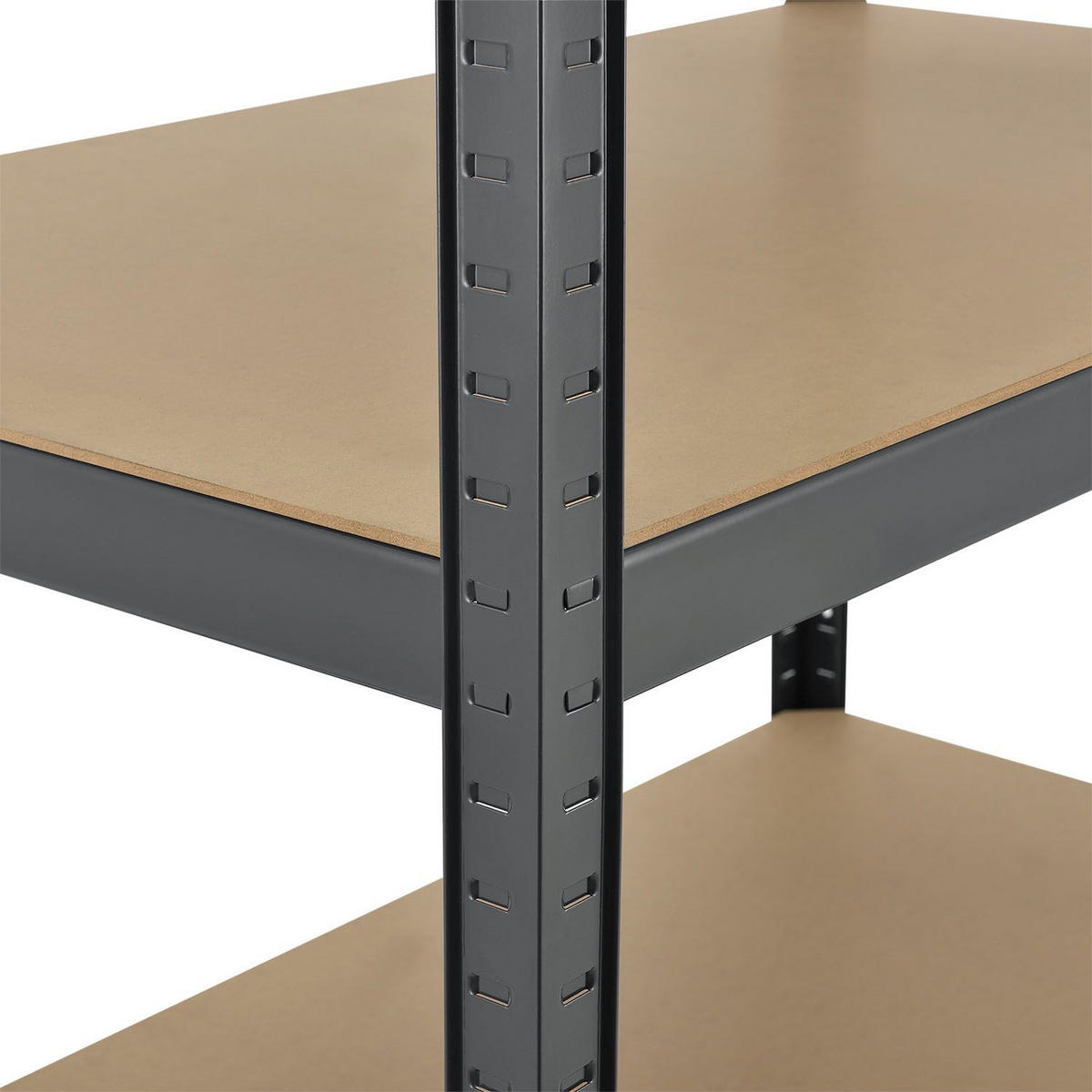 REGALSYSTEM Basic grau insgesamt 15 Böden (3er-Set) - Grau, Metall (160/180/160cm) - Juskys