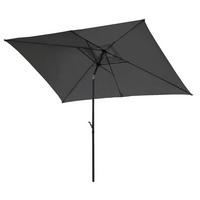 SONNENSCHIRM rechteckig 3x2m - Dunkelgrau, Textil (200/300cm) - SVITA