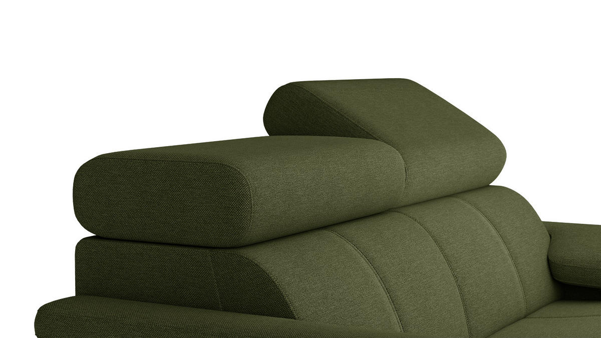 SOFA TAUNUS 2-Sitzer, grün - Schwarz/Grün, Holzwerkstoff/Textil (141/80/102cm) - Courtois Laville