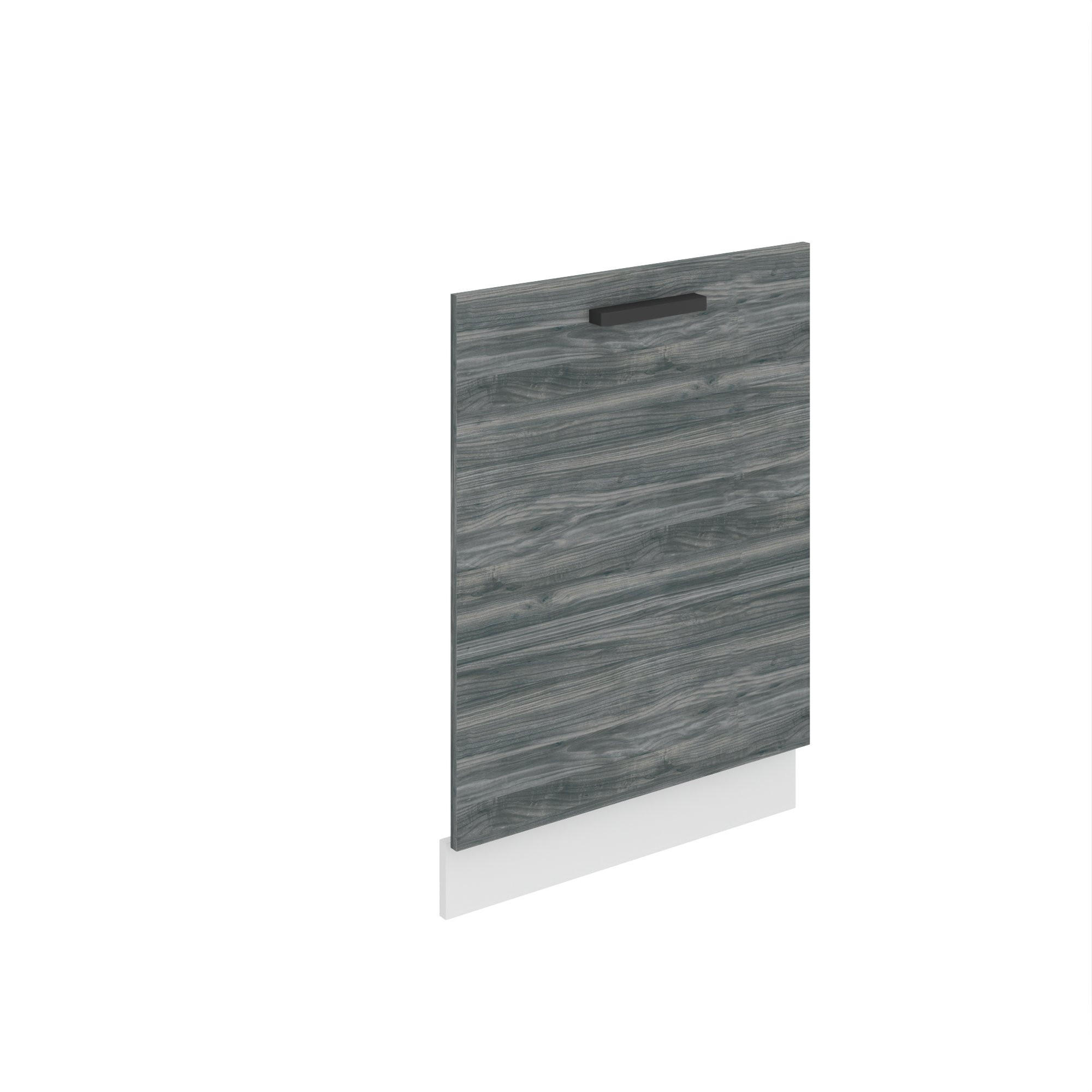 FRONTBLENDE für Geschirrspüler 60 cm, mit Sockelleiste, Glamour Wood - Silbereichenfarben, Holz (60/71.5/1.6cm) - B BELINI GROUP