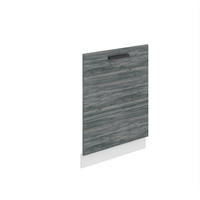 FRONTBLENDE für Geschirrspüler 60 cm, mit Sockelleiste, Glamour Wood - Silbereichenfarben, Holz (60/71.5/1.6cm) - B BELINI GROUP