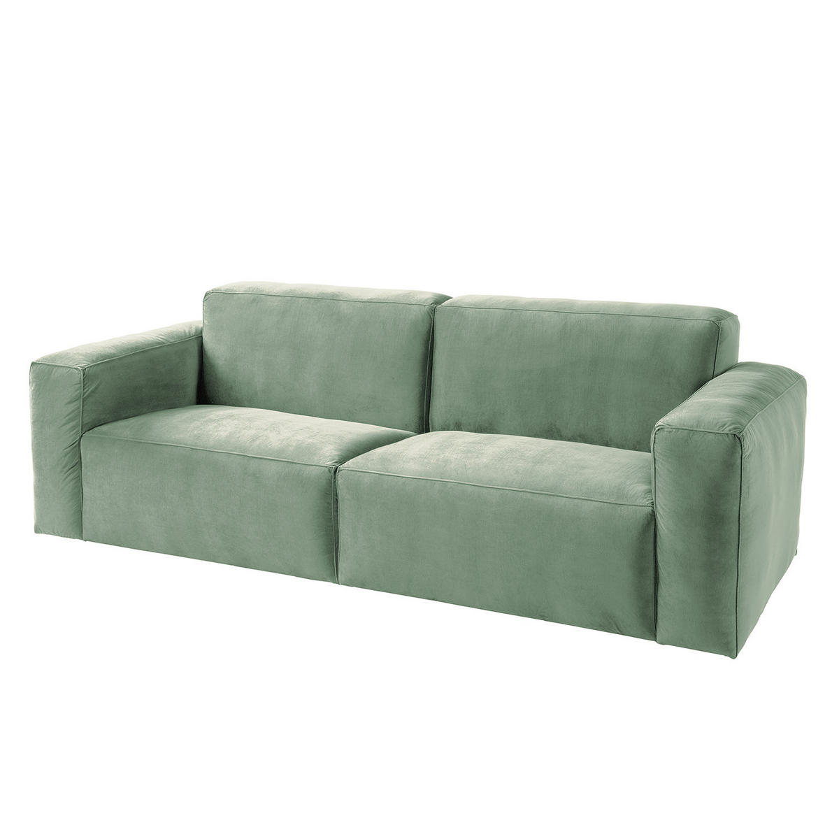 3-SITZER SOFA - Grau, Textil (240/75/96cm) - home24